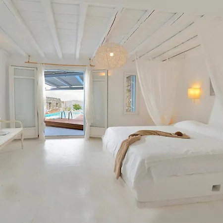 Princess 1 4bed With Pool Panormos 别墅 帕诺尔莫斯米科诺斯